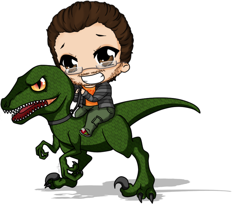 Cartoon Velociraptor Was Standing With Two Legs - Raptor Fantasy Velociraptor (900x746)