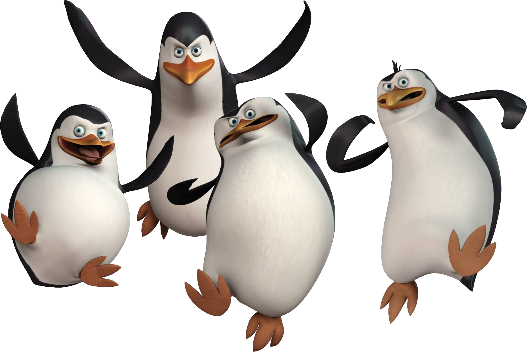 Madagascar Penguins Png Image - Penguins Of Madagascar (1756x1175)