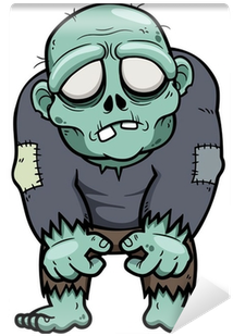Vector Illustration Of Cartoon Zombie Wall Mural • - Cartoon Zombies Illustration Vector (400x400)