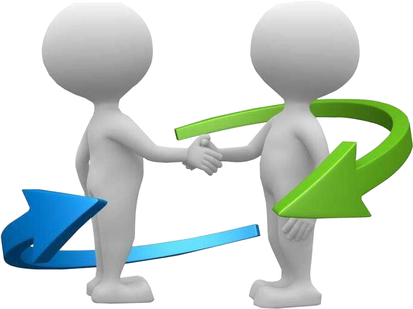 If You Are In The Need Of Any Equipment,or If You Have - Omino Che Stringe La Mano (860x713)