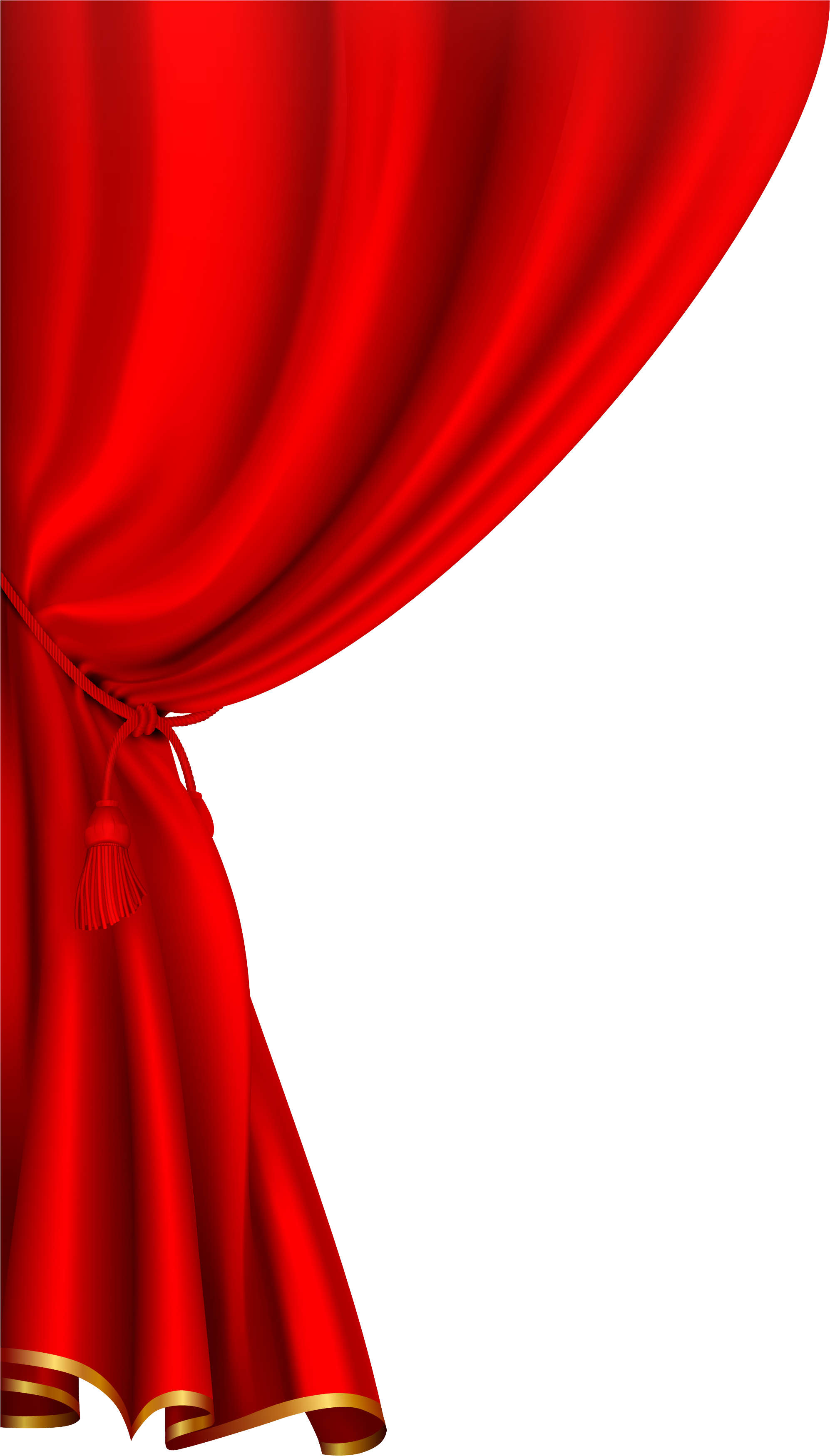 Curtains Png - Red Curtain Clipart (2362x3541)