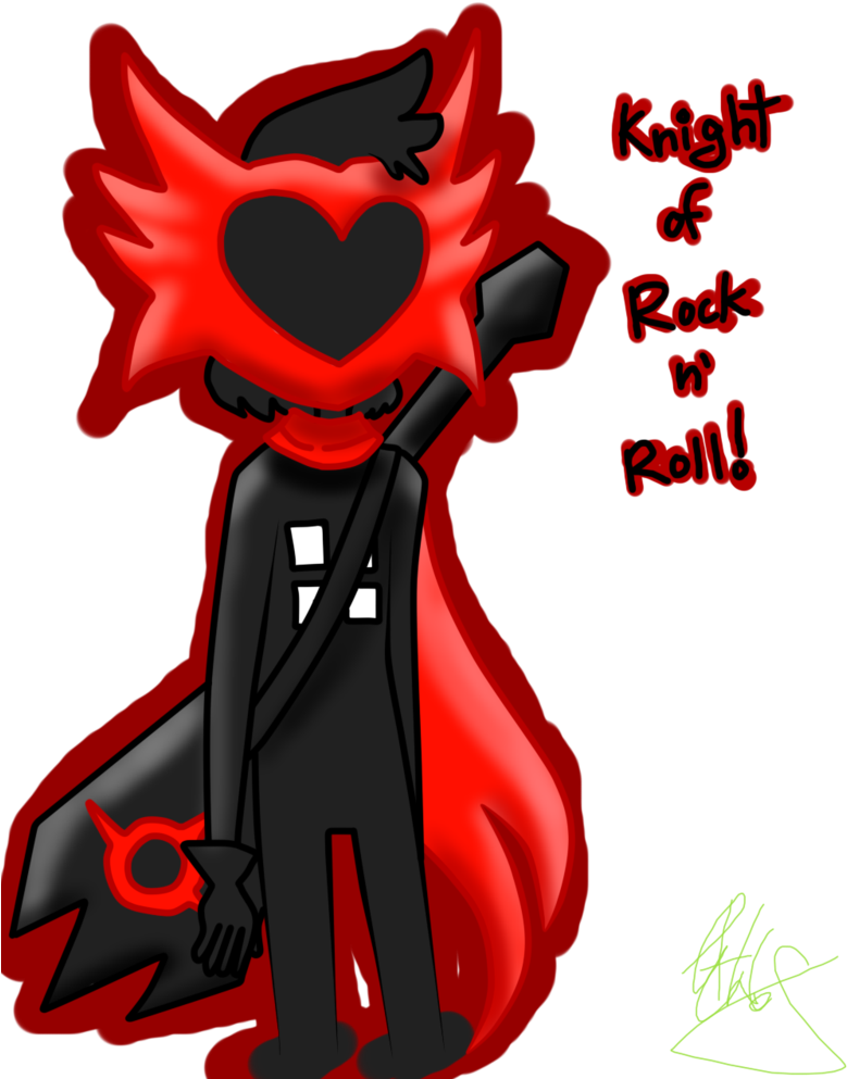 Knight Of Rock N' Roll - Cartoon (799x999)