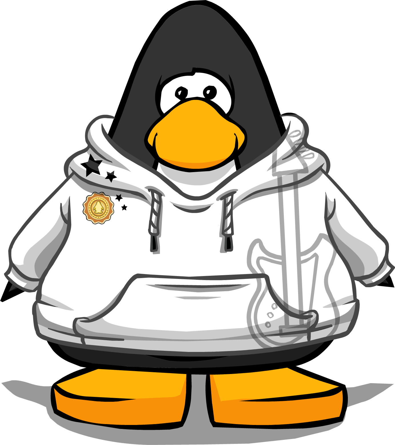 The Rock N' Roll From A Player Card - Club Penguin (1382x1554)