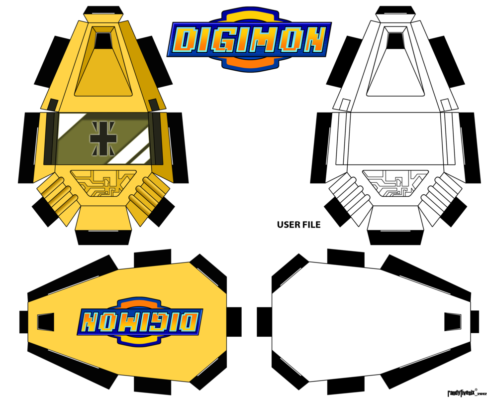 Digicrest 2012 Ver Reliability User Blank By Randyfivesix - Imagenes De Cubeecraft De Digimon Greymont (1000x800)