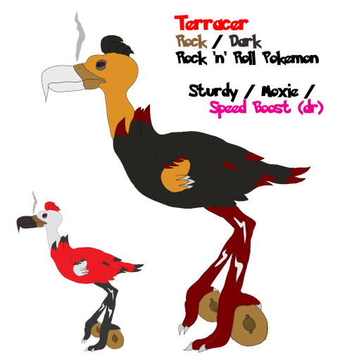 Terracer • The Rock 'n' Roll Pokemon - Duck (500x515)