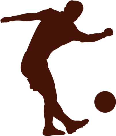 Football Lob Player Transparent Png - Transparent Soccer Silhouette (512x512)