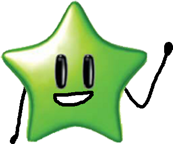 Green Starry 1 - Super Mario Galaxy Green Star (440x393)