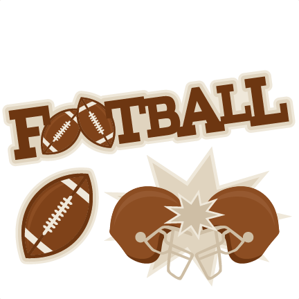 Football Set Svg Scrapbook Cut File Cute Clipart Clip - Football Scrapbook Clipart (432x432)