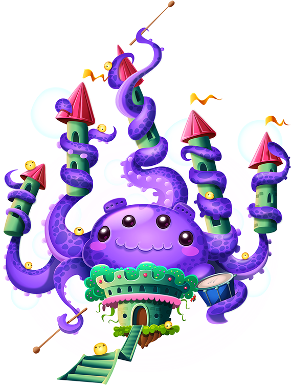 Illustrations For The Skymath Project - 可愛 卡通 島嶼 (600x764)