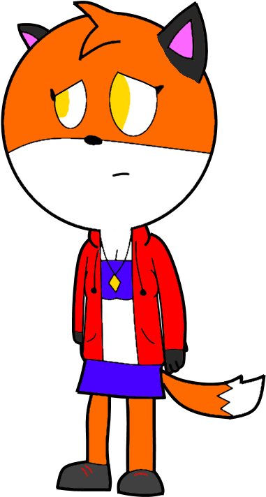 Cassie The Fox Sad - Portable Network Graphics (1280x720)