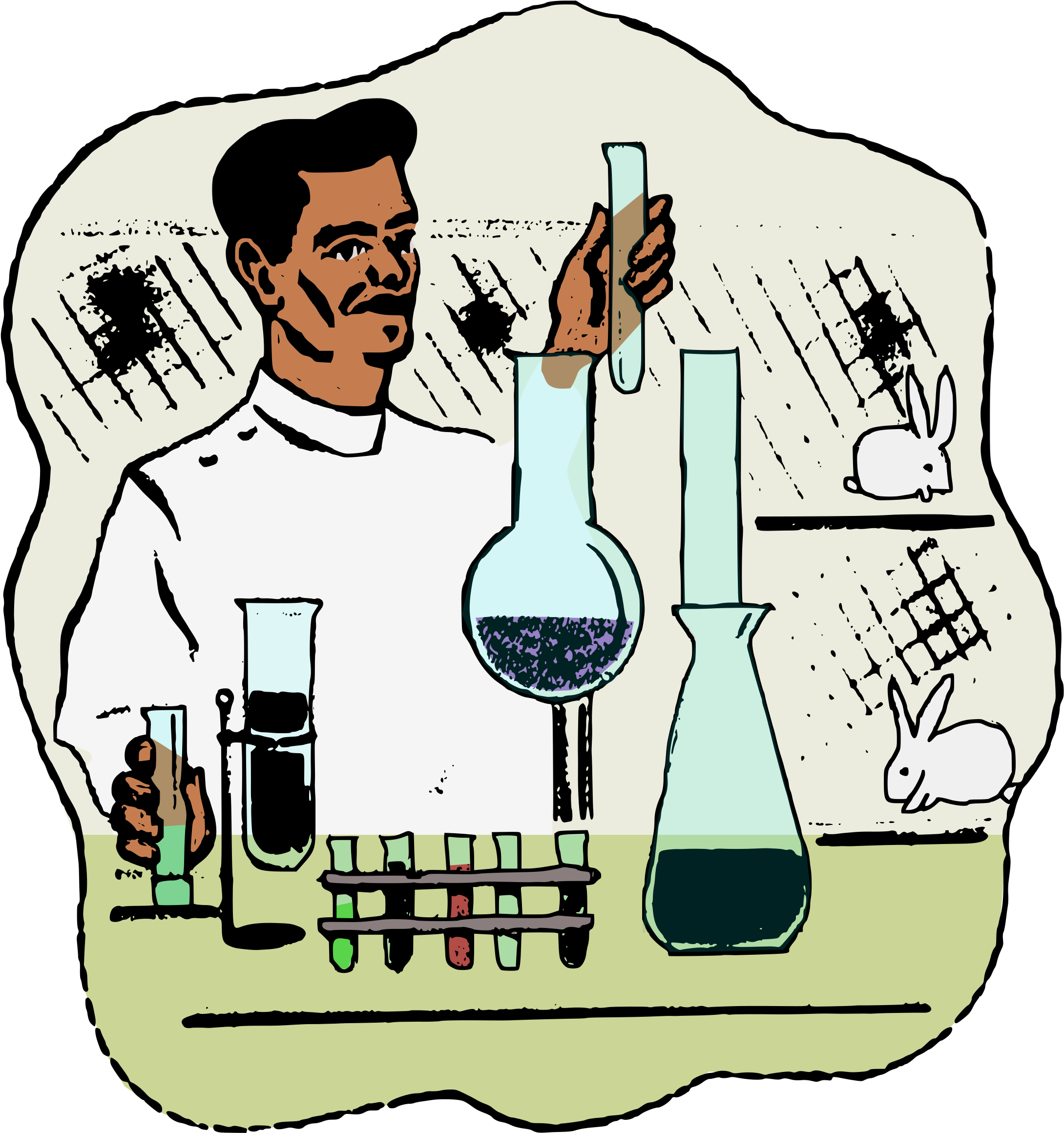 Big Image - Scientist Drawing (2230x2400)