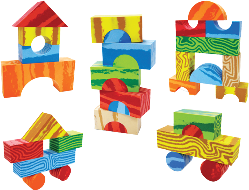 1718 › Wood-d Foam Blocks - Keine Softbausteine, 32-teilig Bausteine, Schaumstoff, (567x567)
