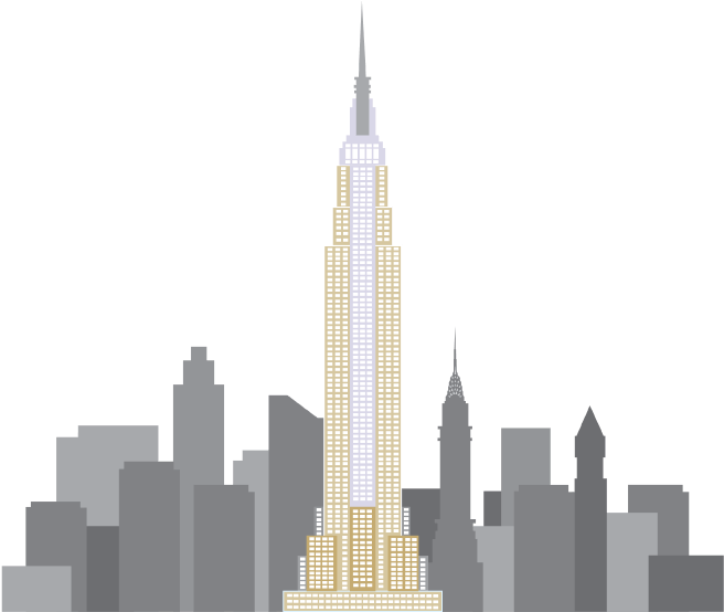 Empire State Building Chrysler Building Flatiron Building - Chrysler Building Png (792x612)