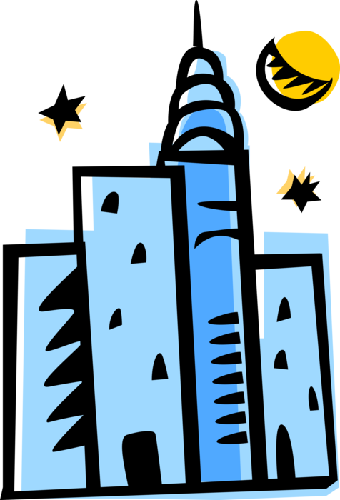 Vector Illustration Of Urban Metropolitan City Skyline - Vector Illustration Of Urban Metropolitan City Skyline (476x700)