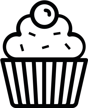 Voici Mon Cupcake Graphic Design - Cupcake Graphic (800x546)