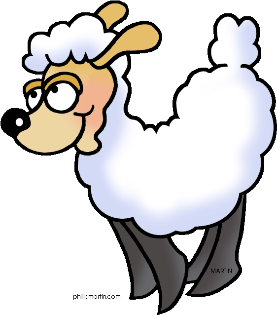 Rabbit Clipart Farm Animal - Phillip Martin Sheep Clipart (617x648)