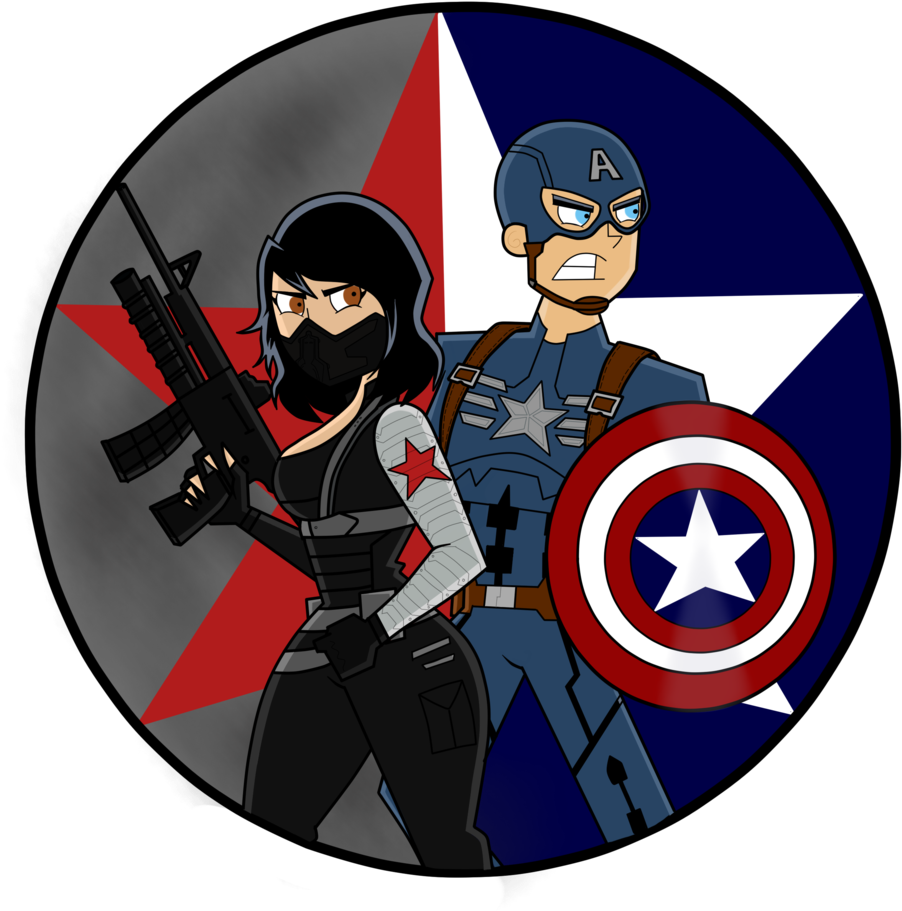 Dp Captain America The Winter Soldier By Shadownightangel13 - Cartoon (1024x920)