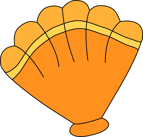Orange Sea Shell Clip Art - Clip Art (500x480)
