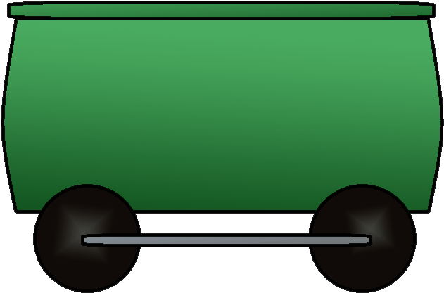 Engine Clipart Green Train - Blue Rail Clip Art (663x460)
