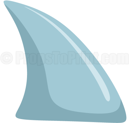 Printable Shark Fin Photo Booth Prop - Shark Fin Clip Art (458x593)