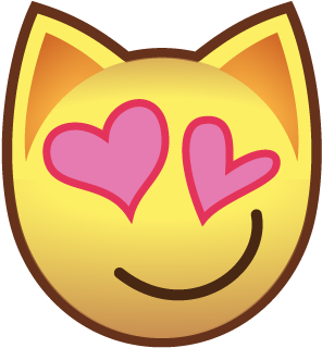 Heart Eyes - Animal Jam Emoji Png (559x569)