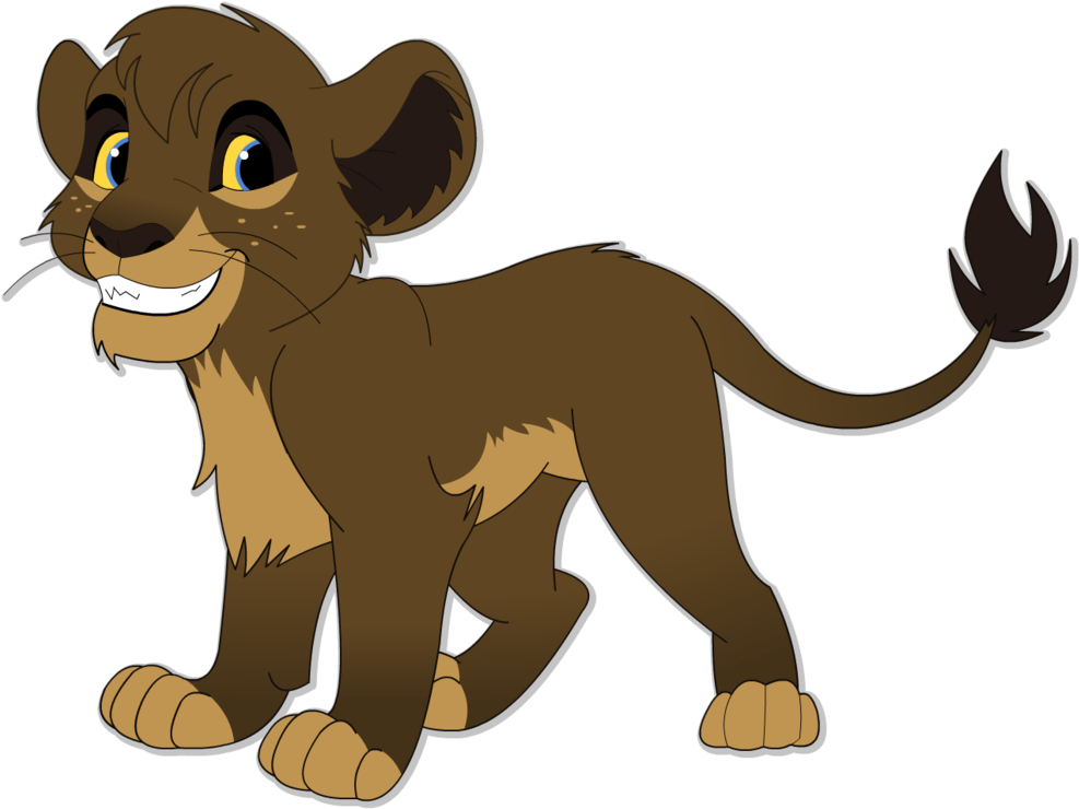 Lion Cub Cartoon Png (1024x745)