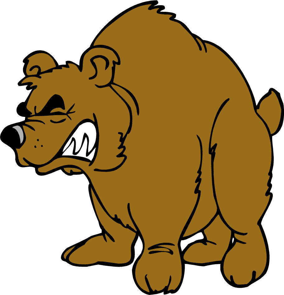 Brown Bear Grizzly Bear Clip Art - Clipart Angry Bear (912x948)