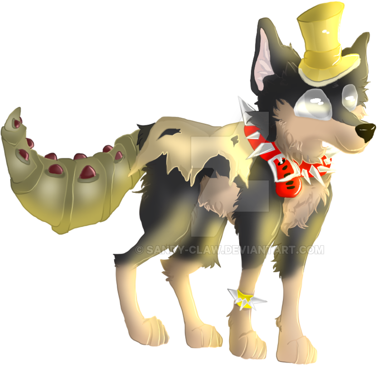 [animal Jam] Doglov3r56 Commission By Sandy Claw - Spiked Collar Aj Drawing (1024x765)
