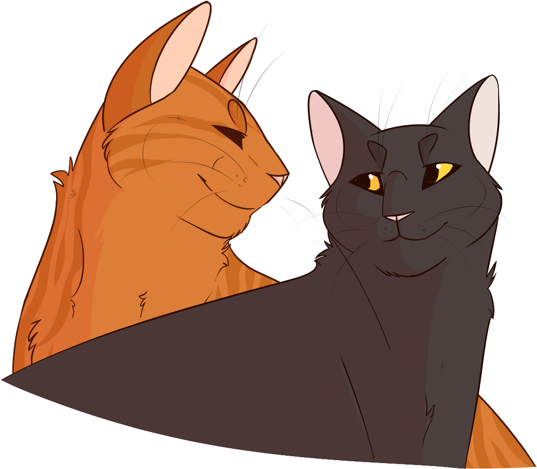 Queerplatonic Nightcloud And Squirrelflight By Queerwarriorcats-d86ncxk - Squirrelflight (1248x1064)