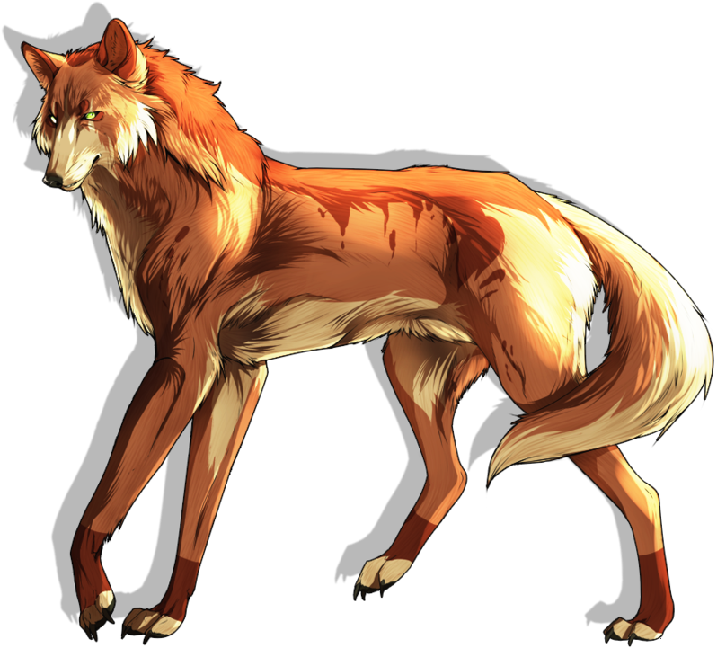 It's A Wolf With No Background By Sydebiased On Deviantart - Anime Wolf No Background (900x750)