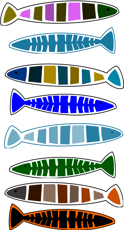 Free Arte Vintage - Pesce Stilizzato Png (566x800)