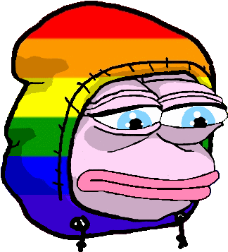 United States Of America Facial Expression Yellow Nose - Feelsbadman Rainbow (345x363)