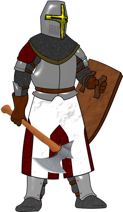 Knight In Armor Clipart 16, Buy Clip Art - Medieval Knight Clipart Png (483x776)