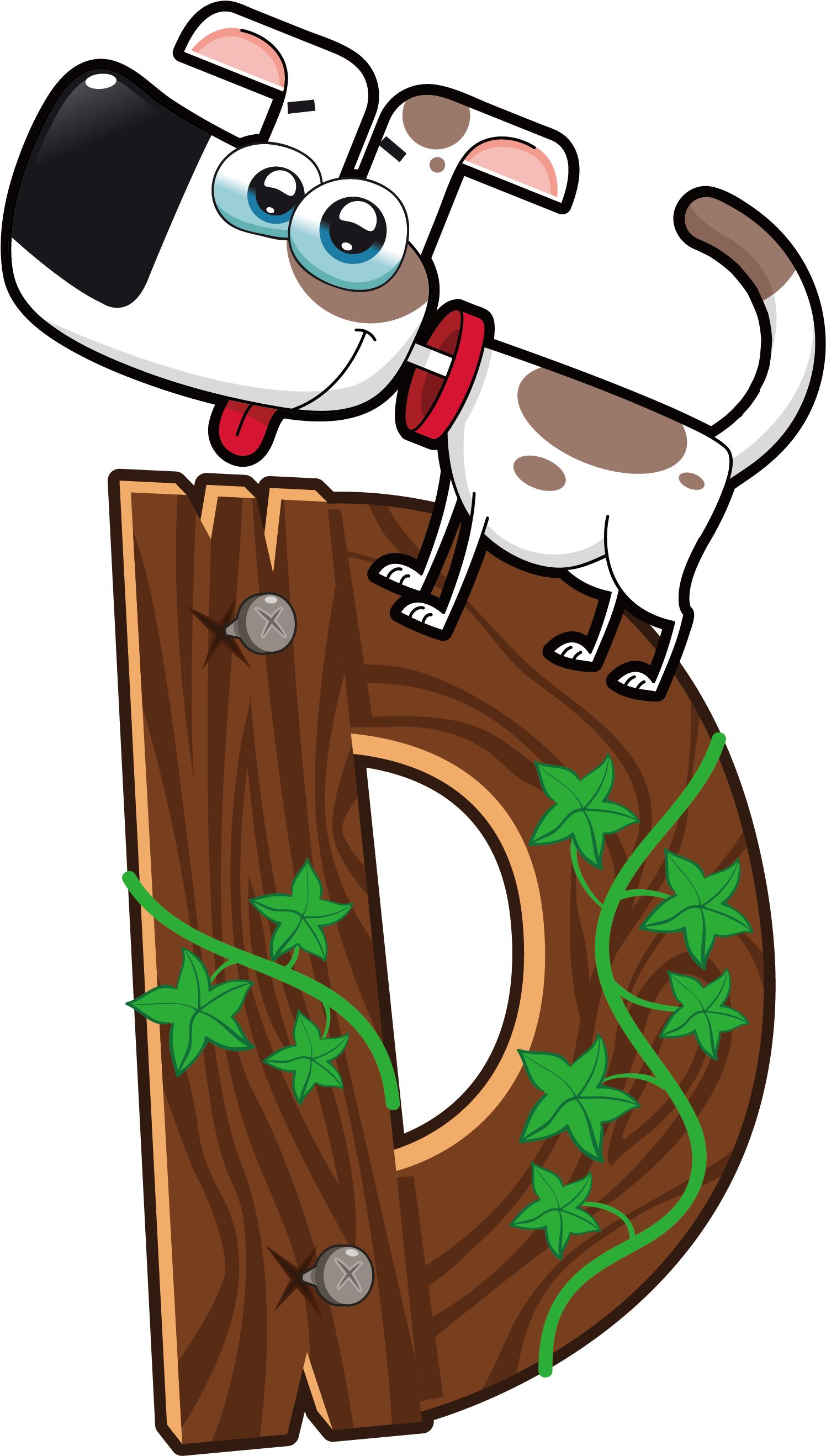 Cartoon Letter Drawing - 卡通 木板 动物 字母 O (2917x2917)