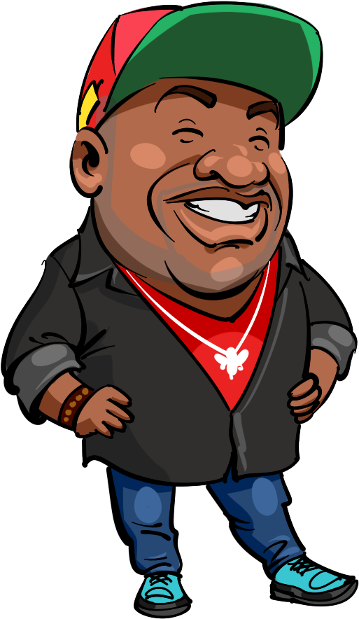 Happy Barber Mascot Design From Photo - Cartoon (800x1200)