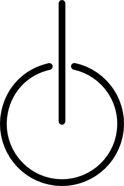 Power Symbol Clip Art Free Vector / 4vector - Wizard Of Speed And Time (396x592)