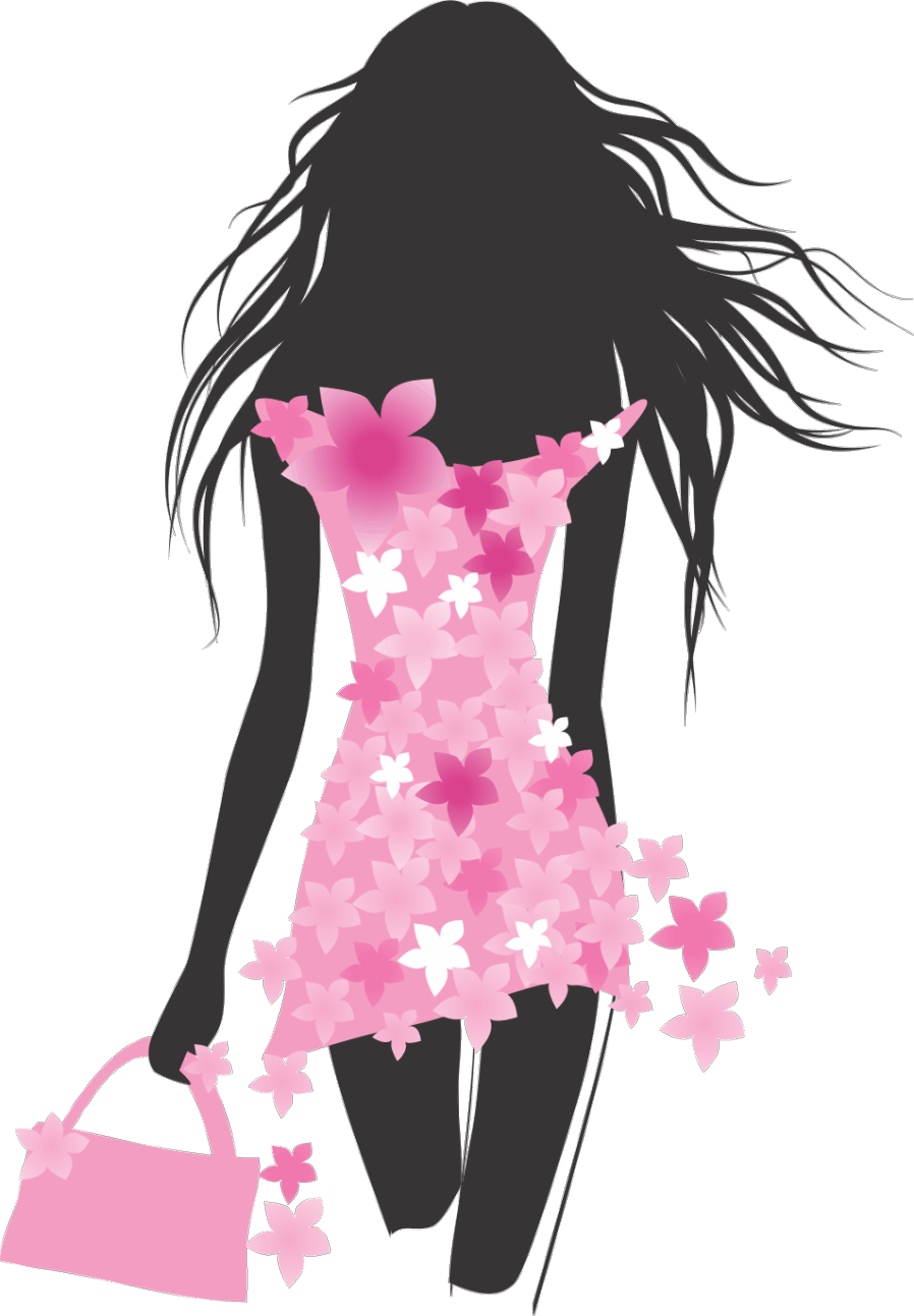 The Sovereignty Of Fashion - Fashion Girl Silhouette (898x1293)