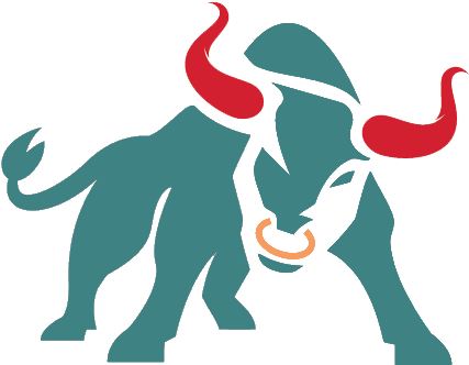 Battle Of The Beast Bull Riding Competition - Decal Stickers Minimal Bull With Red Horns Motorbike (480x481)