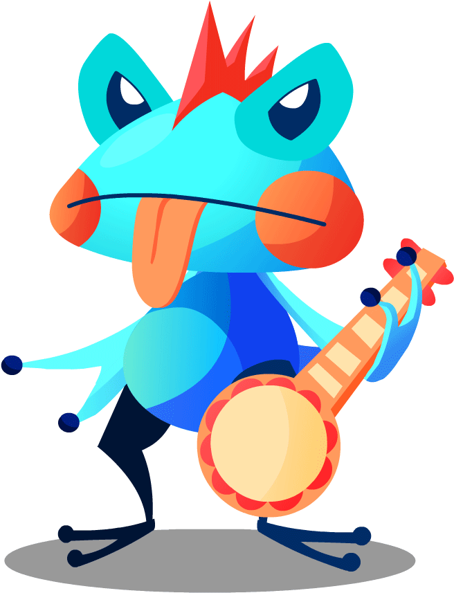 Here's My First Enemy, A Regular Ol' Banjo Frog In - Cartoon (998x1145)