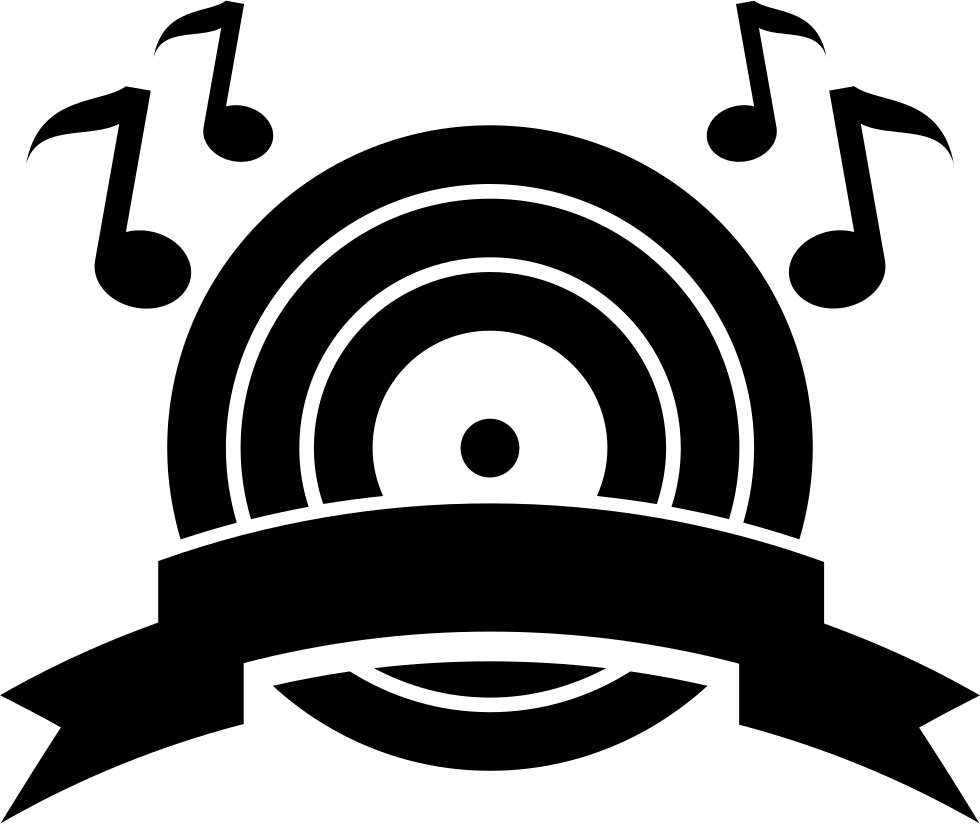 Music Boom Symbol Of A Musical Disc With Musical Notes - Music (980x824)