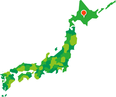 A Resort Nestled In The Luxuriant Nature Of Hokkaido - Japan Map Drawn Green (387x324)