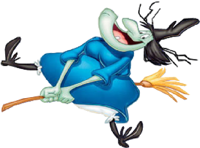 Unique Cartoon Whitch Halloween Funny Witches Cartoon - Funny Witch Cartoons (400x400)