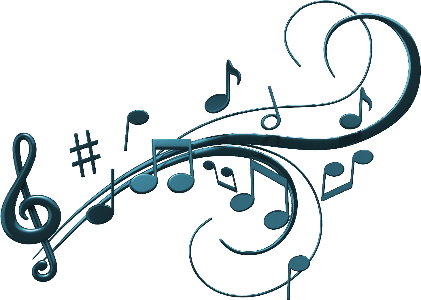 Saturday Night 8pm-11pm - Musical Notes Clip Art Png (1600x1100)