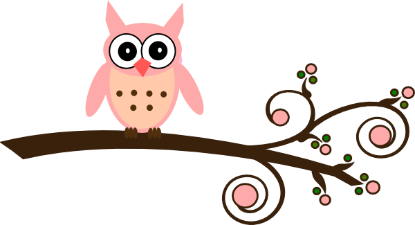 Mirabella Owl On Branch Clip Art At Clker - Baby Owls Clip Art (600x325)