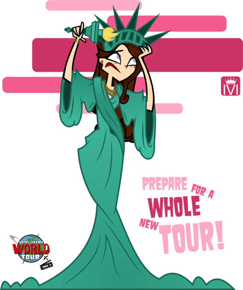 Liberty Princess By Queenmv - Total Drama World Tour (818x976)