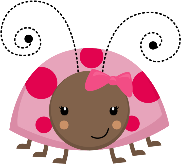 Joaninha Minus Already Felt Cute - Pink Ladybug Clip Art (870x870)