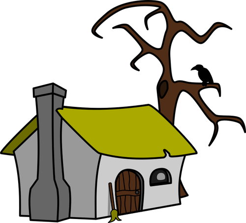 Casa De La Bruja - Cottage Clipart (500x453)