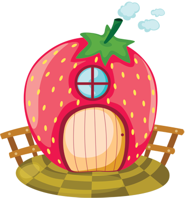 Color De Su Pared - Cartoon Fairy House (374x398)