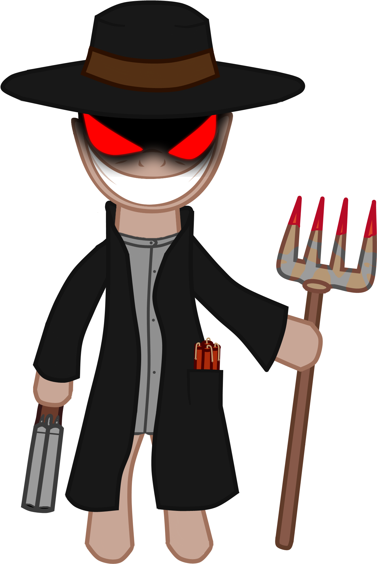 Batandy, Blood , Caleb, Crossover, Double Barreled - Cartoon (2000x2000)