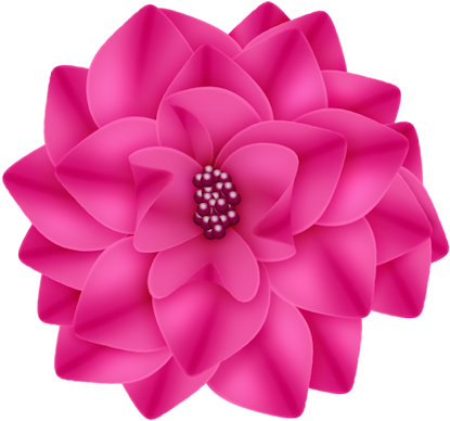 Flower Clipartart - Teal Flower Transparent Background (460x447)